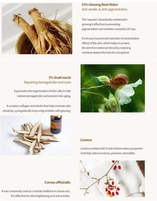 beauty of joseon revive serum : ginseng + snail mucin 30ml